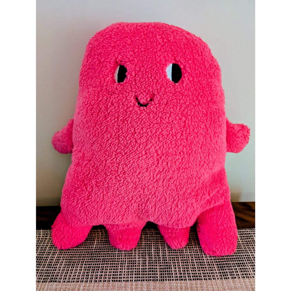 Hide & EEK! Boutique Halloween Ghost Plush Pink Holiday Pillow